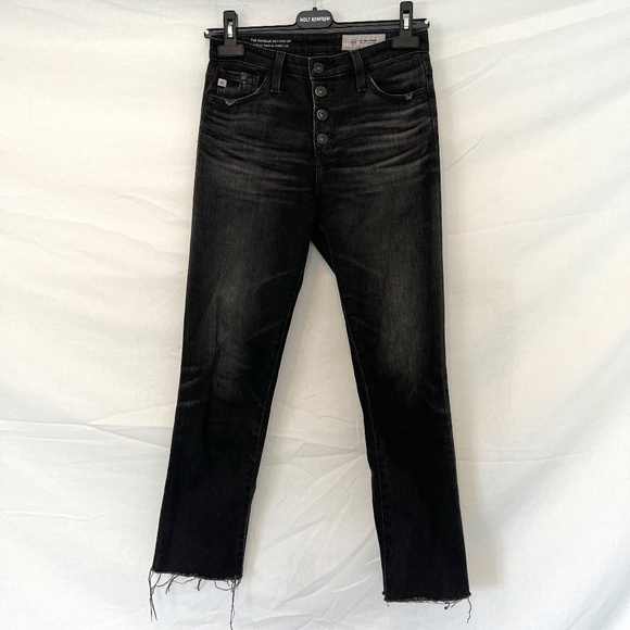 Adriano Goldschmied AG - The Isabelle Button Up - 25R - High Rise Straight Crop! - Picture 1 of 6